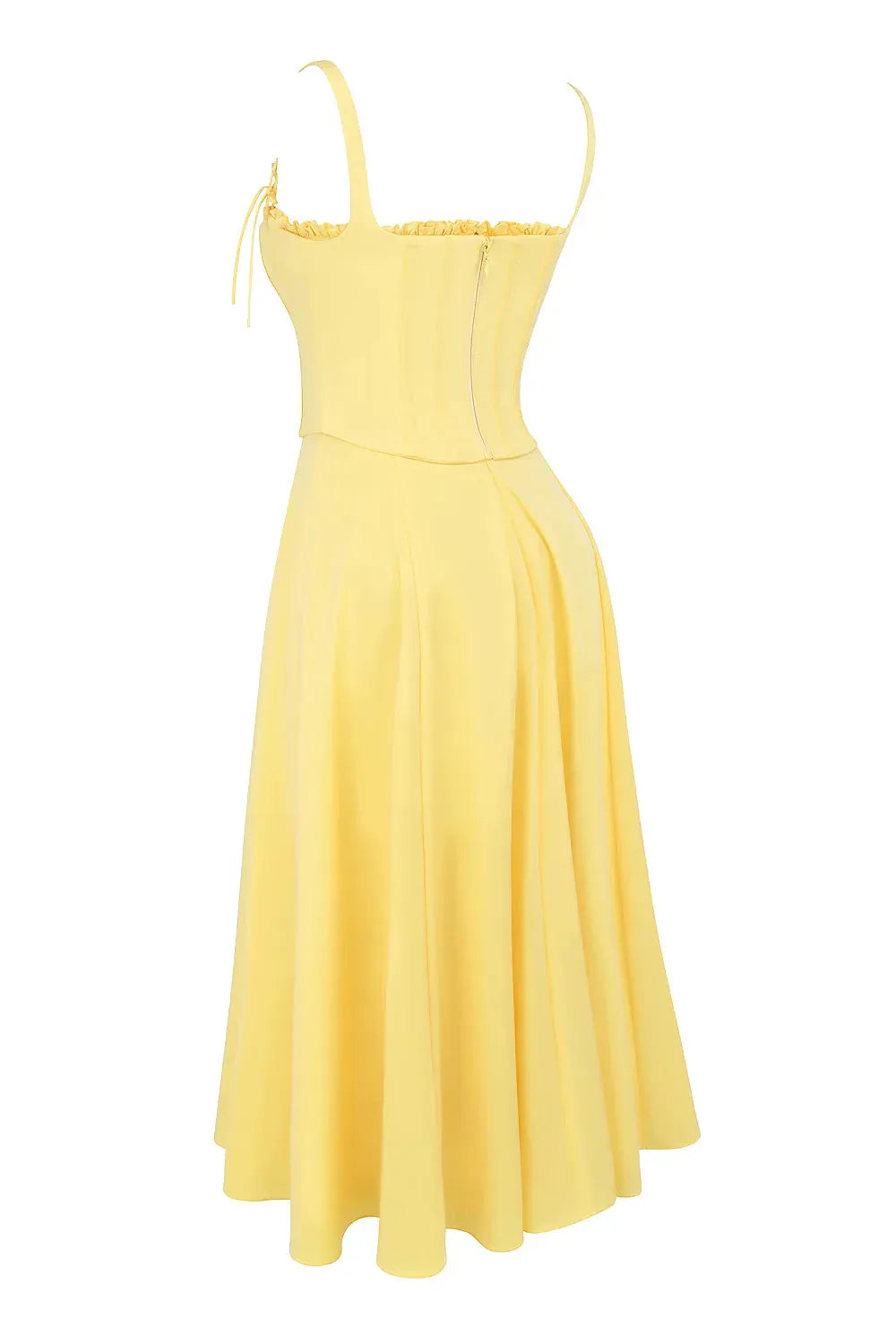 Vestido Midi Com Espartilho - Modelo Lily